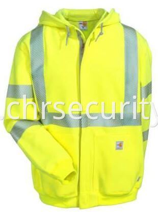 Men's Flame-Resistant High-Visibility Hooded Sweatshirt